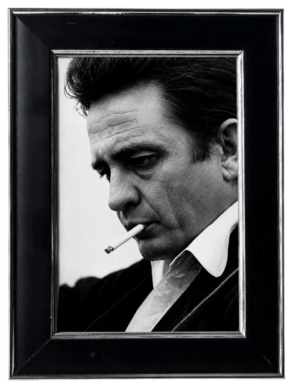 Johnny Cash Smoking Vintage Musical Retro Music Vintage Blue '60s '50s Country